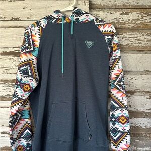 Hooey Multicolor Aztec Hoodie